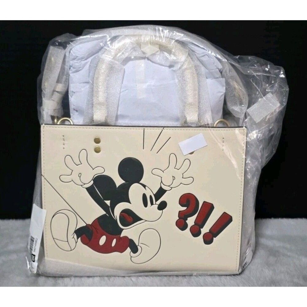 Coach Disney Rogue 25 bag with Mickey Mouse Screaming - Chalk - Nwt